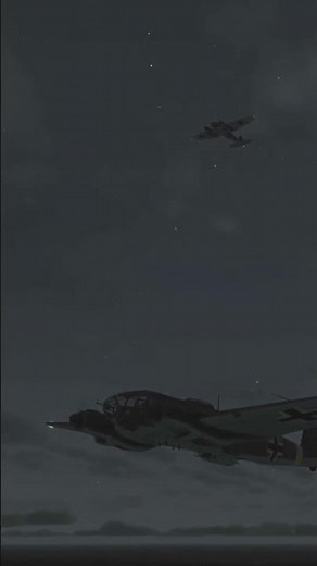 WWII night fighter destroys 3 German bombers!