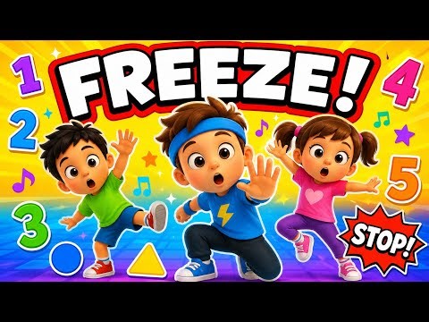 Freeze Dance Math Song for Kids 🧊 Count, Add & Move!