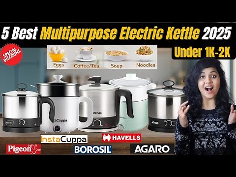 Top 5 Best Multipurpose Electric Kettle India 2025 | Best Multipurpose Electric Kettle Under 1000