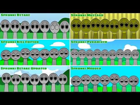 Mix all together Sprunki Retake vs Sprunki Mustard vs Sprunki Kiss Edition vs Sprunki Pyramix...(p2)