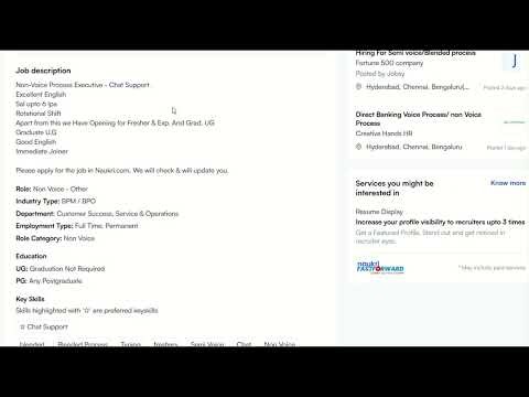 BPO/Chat Process/Non voice - Sam Job Updates
