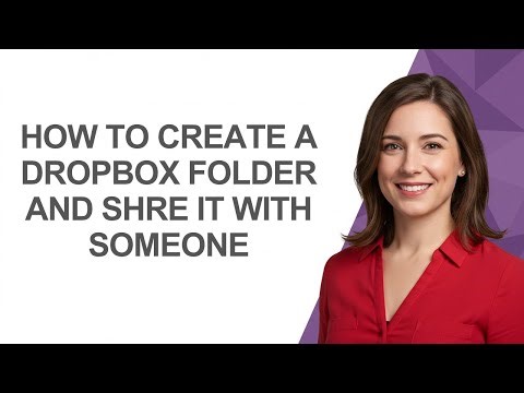 How to Create a Dropbox Folder and Shre It with Someone - AshleyHowTo
