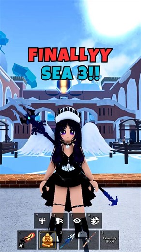 FINALLY... I MADE IT TO SEA 3! 🌊🎉 What should I do first? 👀 #bloxfruits