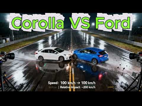 Corolla vs Focus CRASH Test Which Car is SAFER?