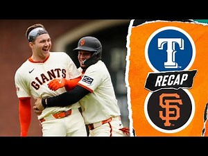 Rangers vs. Giants Game Highlights (4/26/25) | MLB Highlights