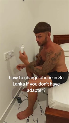 how to charge phone in Sri Lanka if you don't have adapter? #srilanka #travelhack #