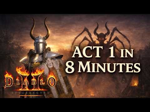 Act 1 in 8 Minutes — Fast Paladin Route (Building a Smiter) | D2R