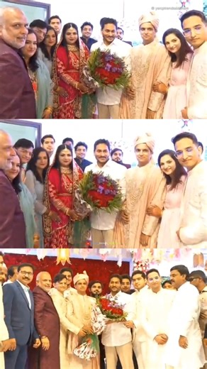 Viral! Jagan Anna attends wedding reception. Unbreakable bond. | YS Jagan | #trending #viral