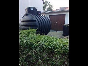 Einbau eines Regenwassertanks
