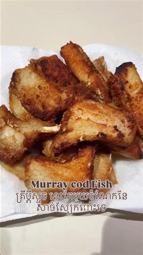 Murray cod fish ត្រីម៉ារីខត ប្រឡាក់ចៀន #shortvideo #cooking #cambodianfoodtour #food #yummy