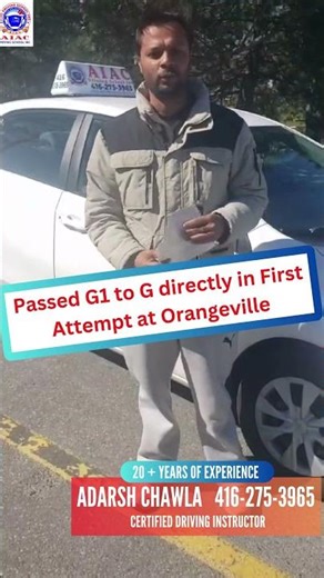 Celebrating Success: Passed G1 to G Road Test in First Attempt