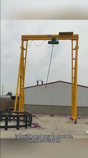 Small Gantry Crane with Electric Hoist - Ultimate Outdoor Lifting Solution!