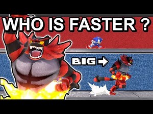 Who Is FASTER Than BIG INCINEROAR? - Super Smash Bros. Ultimate
