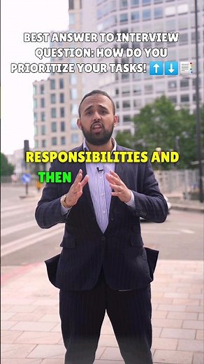 ULTIMATE ANSWER TO INTERVIEW QUESTION: HOW DO YOU PRIORITIZE YOUR TASKS! ⬆️⬇️📑 #interviewtips