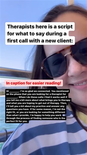 Kelley Stevens • Private Practice Pro ®• Therapist • Consultant on Instagram: "SAVE this script!!!! And comment the word SCRIPTS and I’ll DM you the link to my 27 best private practice scripts ☺️ Here is the script again for easier reading 👇👇👇 “Hi _______. I’m so glad we connected. You mentioned on the phone that you are looking for a therapist for ________. When I do these calls I find it works well if you tell me a bit more about what brings you to therapy and what you are hoping to get out