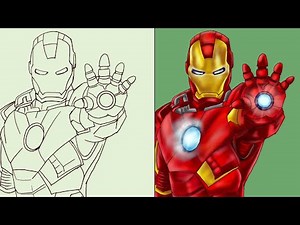 How to draw and color iron man | Drawig Art