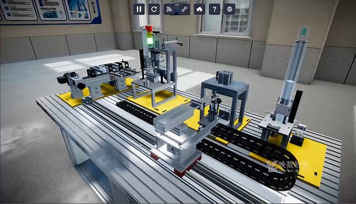 网页运行的自动化生产线PLC实训系统（可下载PLC源码、PLC sim中文版）