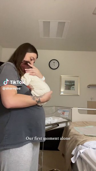 Our first moment alone together after giving birth 🤍 I watch this back 10 time a day because nothing beats this feeling. #newborn #firstbaby #newmom #babyboy #postpartumjourney #labourandbirth #momtok #nzmum #postpartum #momsoftiktok #labour #birth