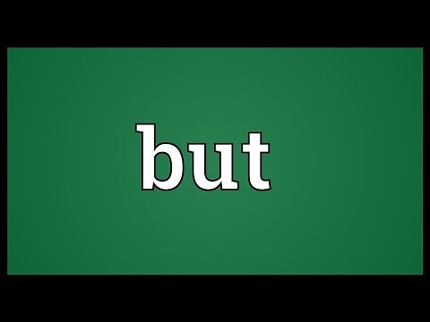 But Meaning