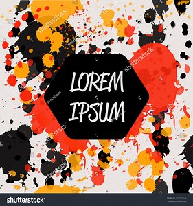 Paint Splash Seamless Pattern Colorful Banner Stock Vector (Royalty Free) 407329045 | Shutterstock
