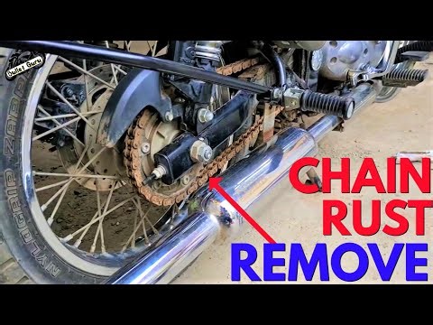 Remove Rust from Chain - Liquid Grease | Step By Step Chain Clean & Lube Process