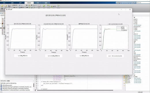 遗传算法修正PID、改进遗传算法修正PID、BP神经网络修正PID(GAPID、GAIPID、BPPID)