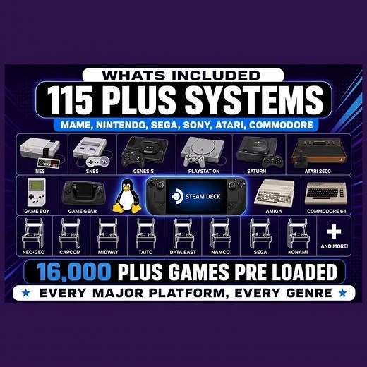 1TB Preloaded Steam Deck Batocera Build, Plug and Play Download — ArcadeSystems.co.uk