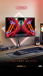 18 reactions |  Pro gamers rely on the AGON AG275UXM's Mini-LED technology for its exceptional contrast and brightness.  From superior HDR razor-sharp visuals, enhanced color accuracy, and reduced motion blur, this is a monitor that optimizes performance and comfort, giving gamers a competitive edge in every match.磊 Shop now: https://sgstore.aoc.com/ #AGONbyAOC #AGON #AG275UXM #MiniLED #gaming #gamingmonitor | AGON by AOC | Facebook