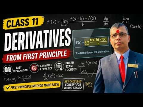 Chapter Based Questions Solved🔥 Derivatives From First Principle | Class 11