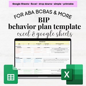 Behavior Plan Template, Behavior Planning, Behavioral Plan, Behavioral Intervention Plan, BCBA RBT Behavior, Behavior Tech Bcba, Aba Bcba - Etsy