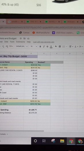 Learned a super cool trick on excel! #excel #exceltips #exceltutorial #businesstips #tripplanning #traveltips #iceland #italy #sheets #budgeting