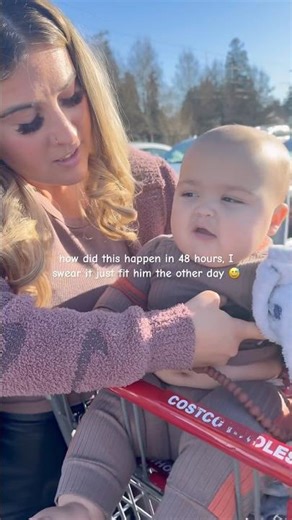 Babies really do just grow overnight 😅😩