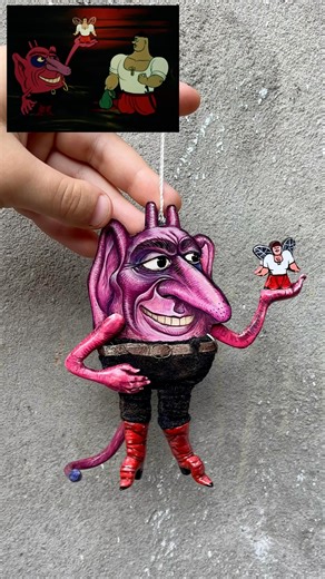 AliceArt on Instagram: "«Як козаки на весіллі гуляли» Головний чорт в моєму стилі. Починаю вже нову серію новорічних іграшок. Матеріали: полімерна глина, дерево, тканини. Розмір: 14см . . . . #козаки #мультфільмиукраїнською #полімернаглина #іграшки #новорічнііграшки #ляльки #ручнароботакиїв #doll #handmade #ukraine #like"