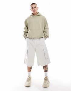 Cotton On super baggy cargo shorts in stone | ASOS