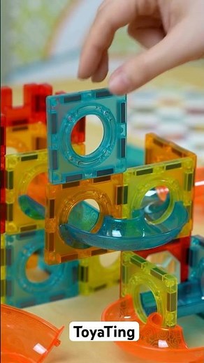 Magnetic Ball Run with Lights ✨ | Satisfying Toy Video