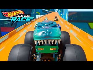 Mega Wrex Runs Wild on the Tracks!! | Hot Wheels Let's Race