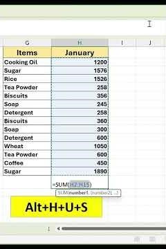 Autosum in excel | 5 Smart Ways to Calculate SUM in Excel #excelhacks