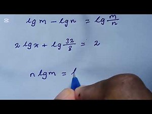 Solve | Logarithm | Maths | RR Maths Equations