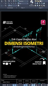 Atur Dimensi DED di AutoCAD untuk Gambar Isometri