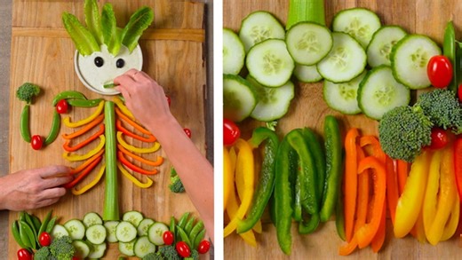 How to Make a Halloween Veggie Tray