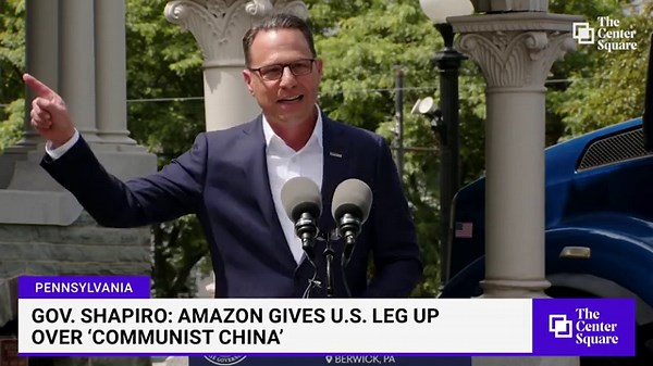 Gov. Shapiro: Amazon Gives U.S. Leg Up Over Communist China