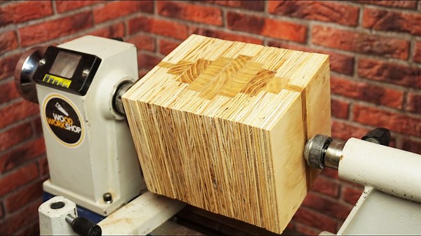 Woodturning - Plywood Vase