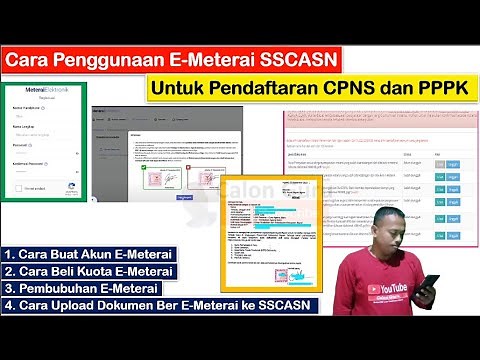 [FULL] Tutorial Penggunaan E-Meterai SSCASN: Cara Beli Kuota E-Meterai, Pembubuhan & Upload Dokumen