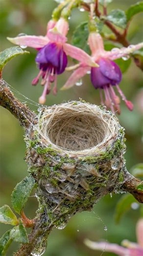 Hummingbird POV: Building a Tiny Nest from Scratch