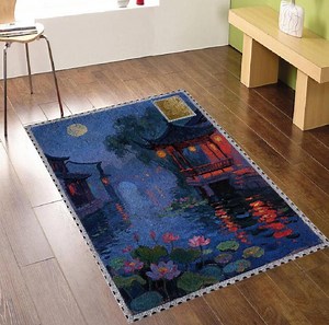 Scenery Latch Hook Embroidery Carpet Do It Yourself Tapestry Kits for Needlework Home Decor - Etsy