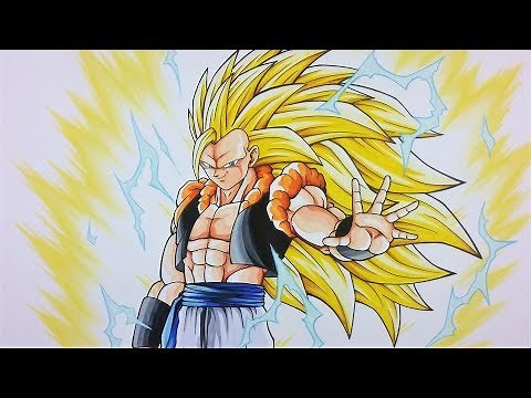 Drawing Gogeta SSj3 - Super Saiyan 3 | TolgArt