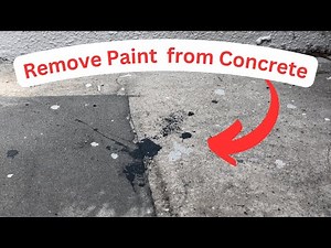 Remove Dry Paint from Concrete | How to Clean Paint Stains from Sidewalks or Stone