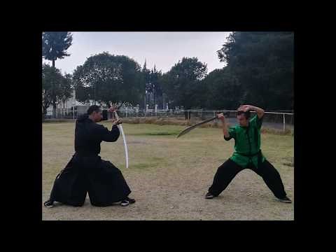 Combate con Espadas Wushu vs Kenjutsu 1