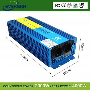 [Hot Item] 24V DC to 220V AC 2000W 4000W Pure Sine Wave Power Inverter for Home
