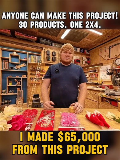 ANYONE Can Make This Project! 30 Products. One 2x4! I made $65,000 from this project // Part 2 #woodworker #beginnerwoodworking #diyproject #diyprojects #woodworkforall #2x2 #2x4 #2x6 #2x8 #2x10 #2x12x12 #diy #woodworking #wooddesign #wood #woodtok #viral